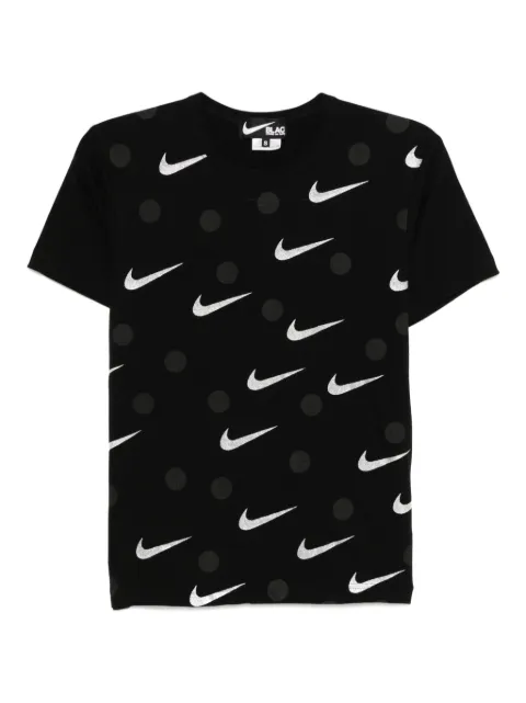 Black Comme Des Garçons x Nike printed T-shirt Black 1OT1020521