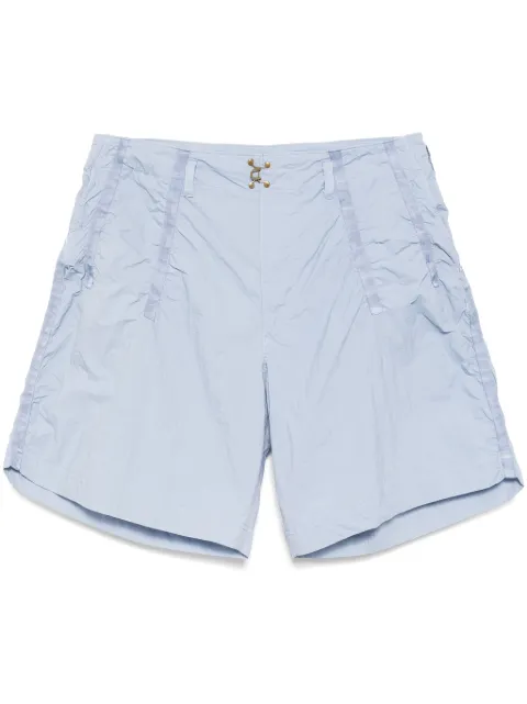Kolor tape-detail shorts Blue 25SCMP04103