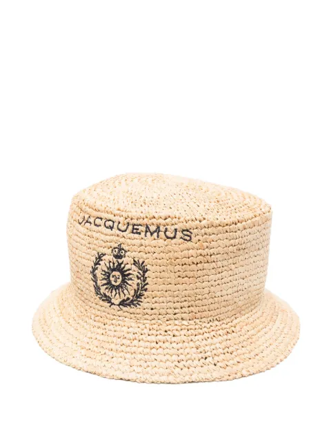 Jacquemus Le Bob Pesco bucket hat Neutrals 255AC6785207142