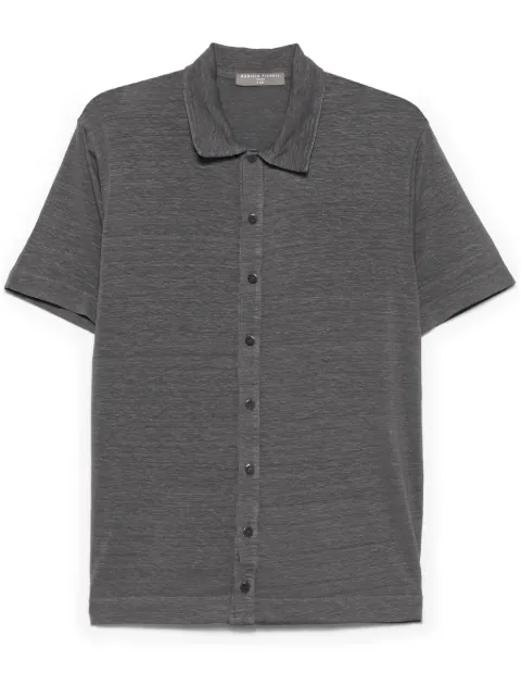 Daniele Fiesoli slub-texture polo shirt Grey DF5295