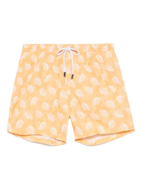 Barba graphic-print swim shorts Orange ENEA48612