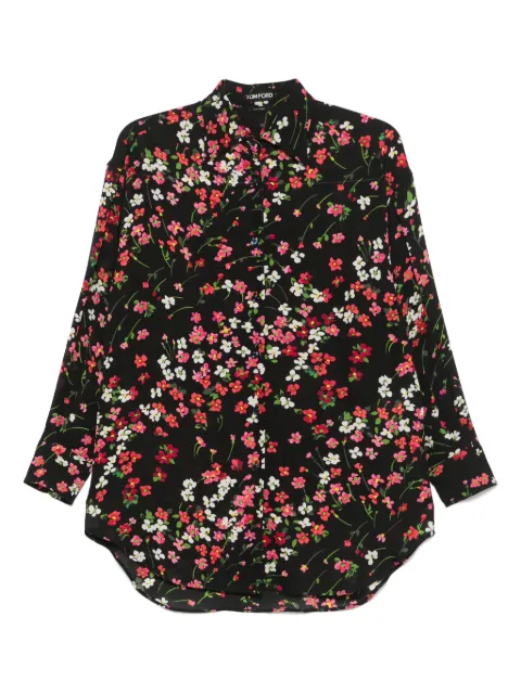 TOM FORD floral-print shirt Black CA3211FAP230