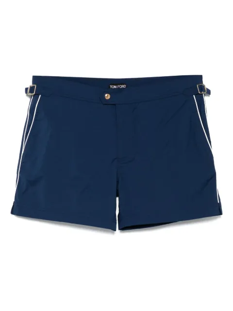 TOM FORD pipped-trim swim shorts Blue BPS001FMN004S23