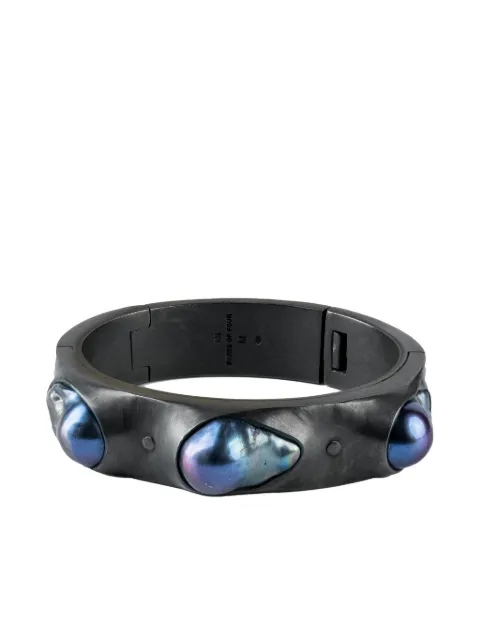 Parts of Four black pearl-embellished bracelet Black 20073KAKPRL