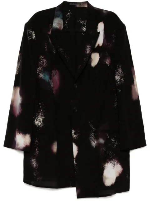 Yohji Yamamoto colour scheme printed jacket Black HPJ67828