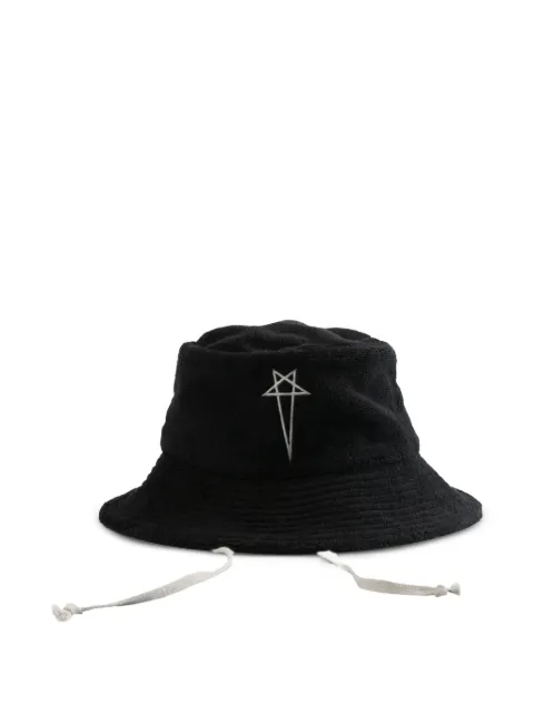 Rick Owens embroidered-motif bucket hat Black RH0000004SPO1