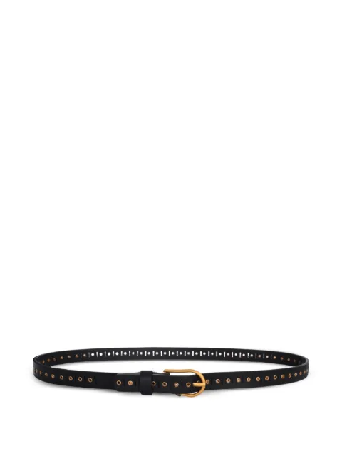 GIANNI CHIARINI eyelet-detail leather belt Black CNK00092NERO6PZ
