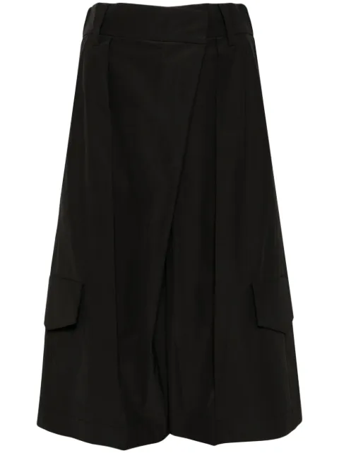 Gaze De Lin asymmetric shorts Black GDLPT349