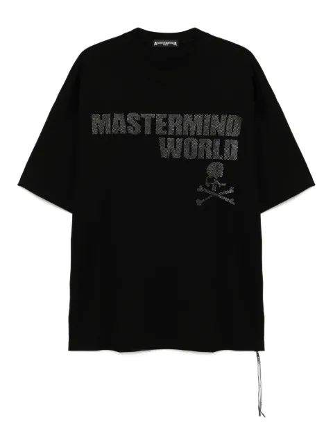 Mastermind World logo-print T-shirt Black MW25S14TS062