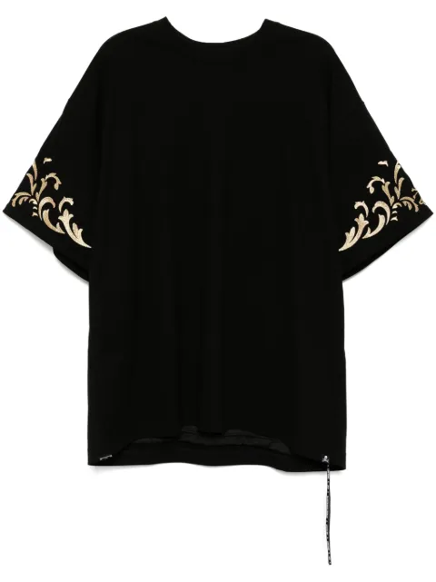 Mastermind World embroidered T-shirt Black MW25S14TS047BLKGLD
