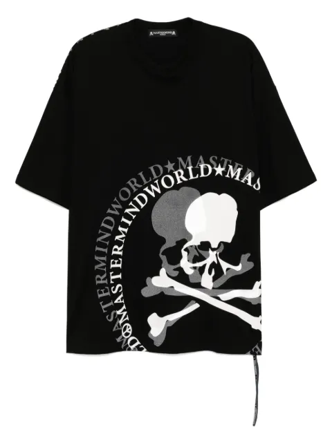 Mastermind World logo-print T-shirt Black MW25S14TS066BLK