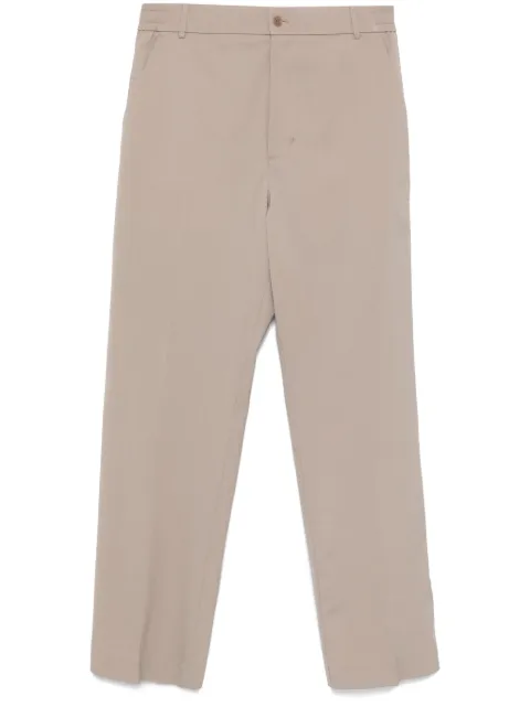 Moncler gabardine tailored trousers Brown K10912A00016597FV