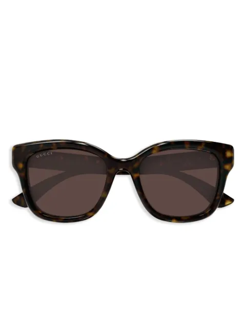 Gucci Eyewear square frame sunglasses Brown GG1830SK002