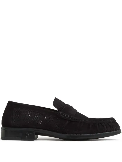 Giuseppe Zanotti suede loafers Black EU50003001