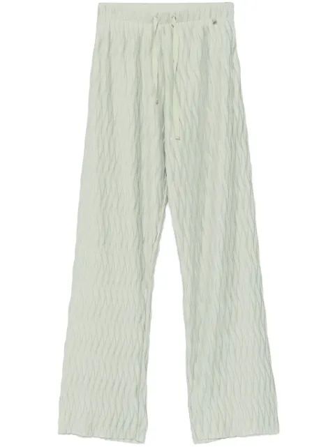 Herno wrinkled-effect trousers Green PT000118D52102