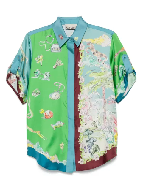 ALEMAIS Daria shirt Green 5177T