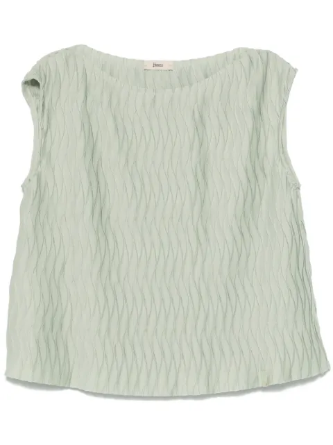 Herno wrinkled-effect top Green JG000272D52102