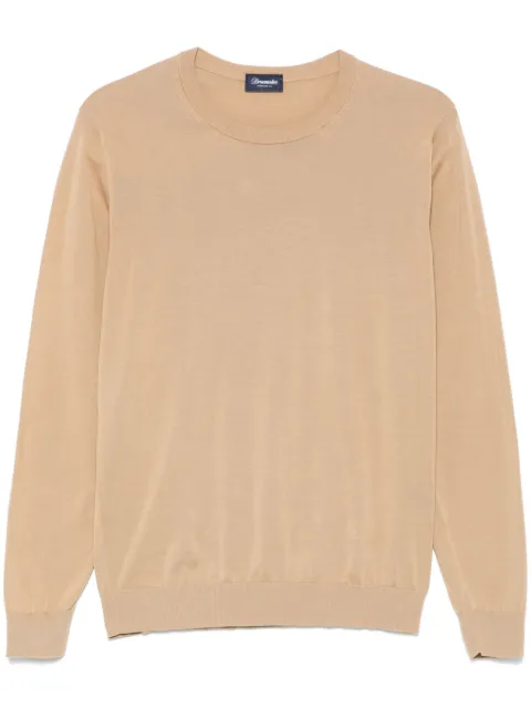 Drumohr cotton top Neutrals D0GN113