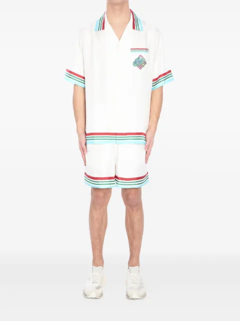 Casablanca Casa Way World Series shirt White UMS25SH00306