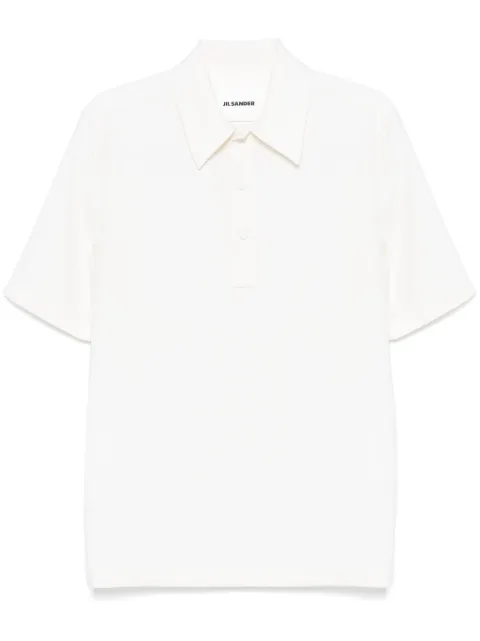 Jil Sander wool polo shirt Neutrals J21DL0223J40224