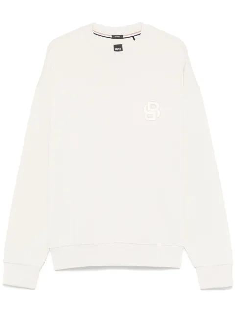 BOSS Double B cotton sweatshirt Neutrals 50533075