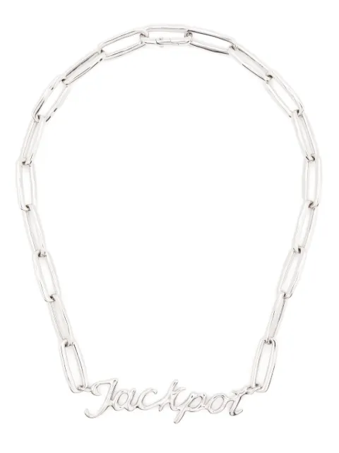 Jil Sander Jackpot-plaque necklace Silver J29UU0171P6959