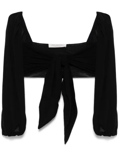 Philosophy Di Lorenzo Serafini sweetheart-neck top Black A02172118