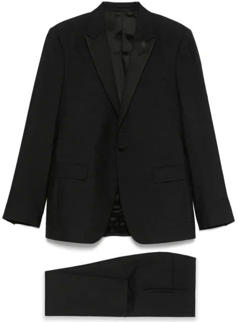 Lardini satin-lapels suit Black ES5916E1ESE64318