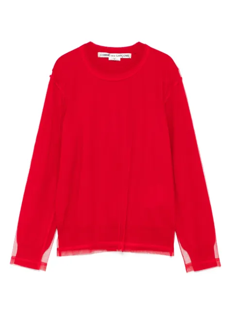 Comme Des Garçons layered top Red GOB021