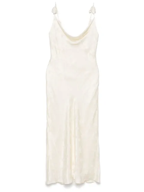 ROTATE BIRGER CHRISTENSEN satin midi dress Neutrals 113958858