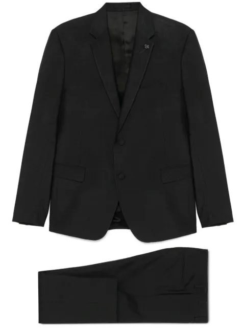 Lardini brooch-detail suit Black ES5915EIESE64318