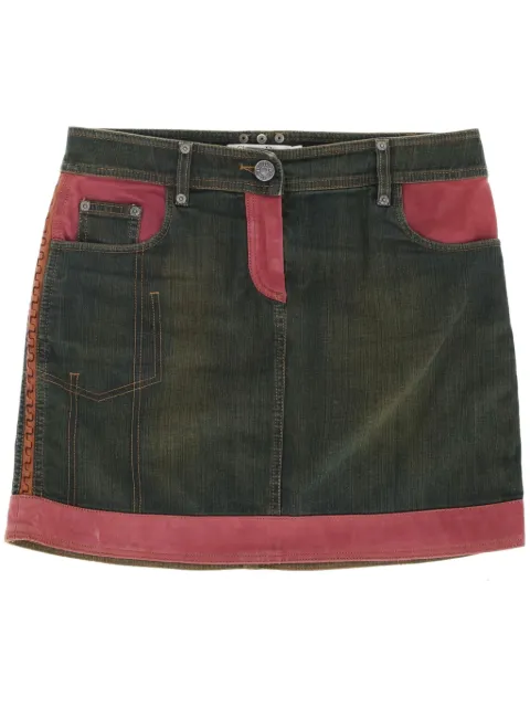 Christian Dior Pre-Owned 2000s denim skirt Grey CD600UU