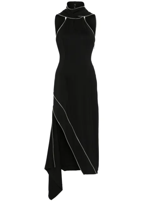 Monse decorative-zip midi dress Black MR250225SCR