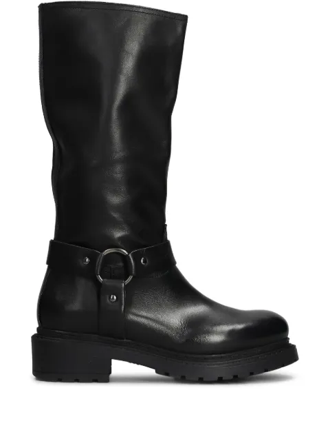Metisse leather biker boots Black MA644