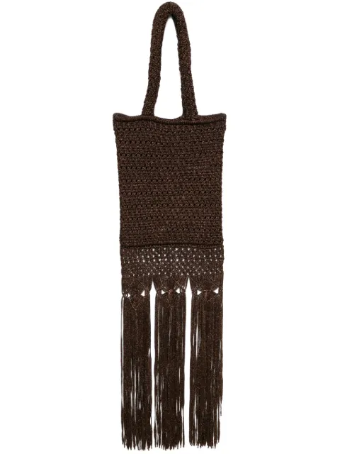 Alanui Ray Of Light tote bag Brown LWNA009R25KNI001