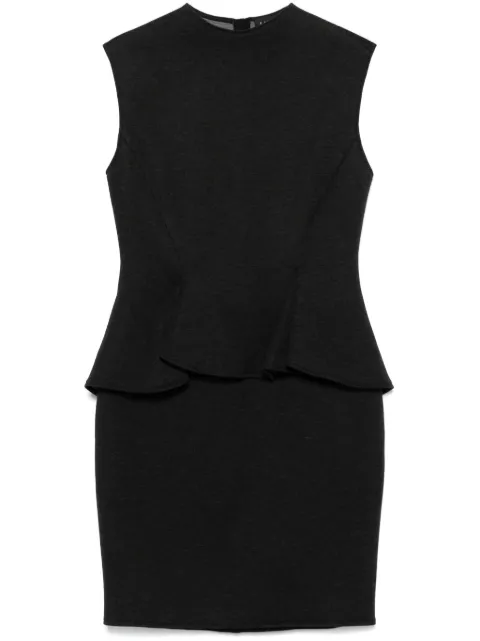 Lanvin peplum-waist mini dress Grey RWDR20102352A21