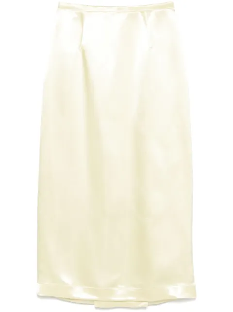 Philosophy Di Lorenzo Serafini satined midi skirt Yellow A01070721