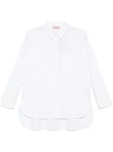 TWINSET lace-appliqué shirt White 251TP2280