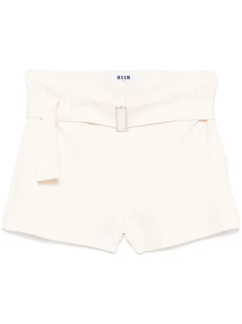 MSGM belted shorts Neutrals 3841MDB03X257106