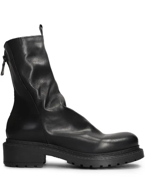 Metisse leather combat boots Black MA05