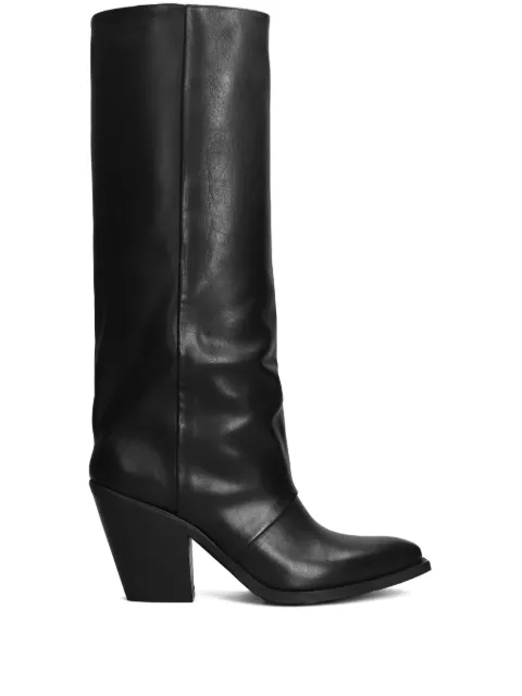 Metisse 85mm leather boots Black XD961