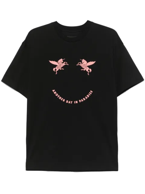 Givenchy unicorns-embroidered cotton T-shirt Black BM71MG3YQ7001