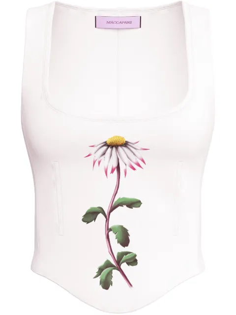 Maccapani floral-print top White 25EM2M0T10040811