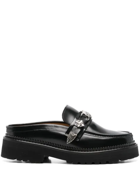 Toga Pulla leather loafers Black FTGPW140309009