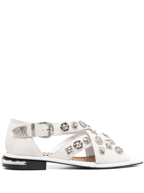 Toga Pulla cross-strap sandals White AJ1270