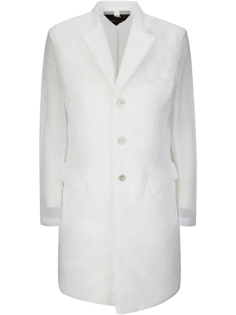 Comme Des Garçons single-breasted coat White GOJ007