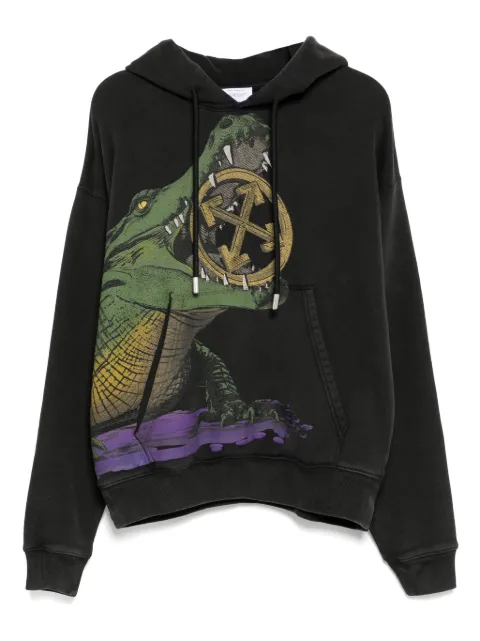 Off-White big croco skate hoodie Grey OMBB085S25FLE0071301