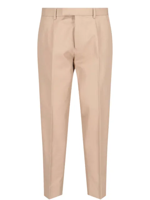 Zegna pressed crease tailored trousers Neutrals RUFI05A9TP45