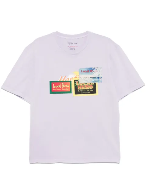 Martine Rose cotton T-shirt Purple 603JE03602F