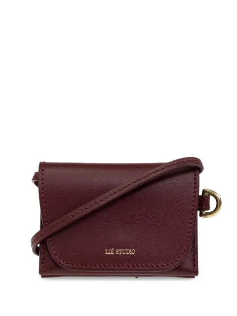 Lié Studio leather crossbody bag Red THESTELLAWALLET1047